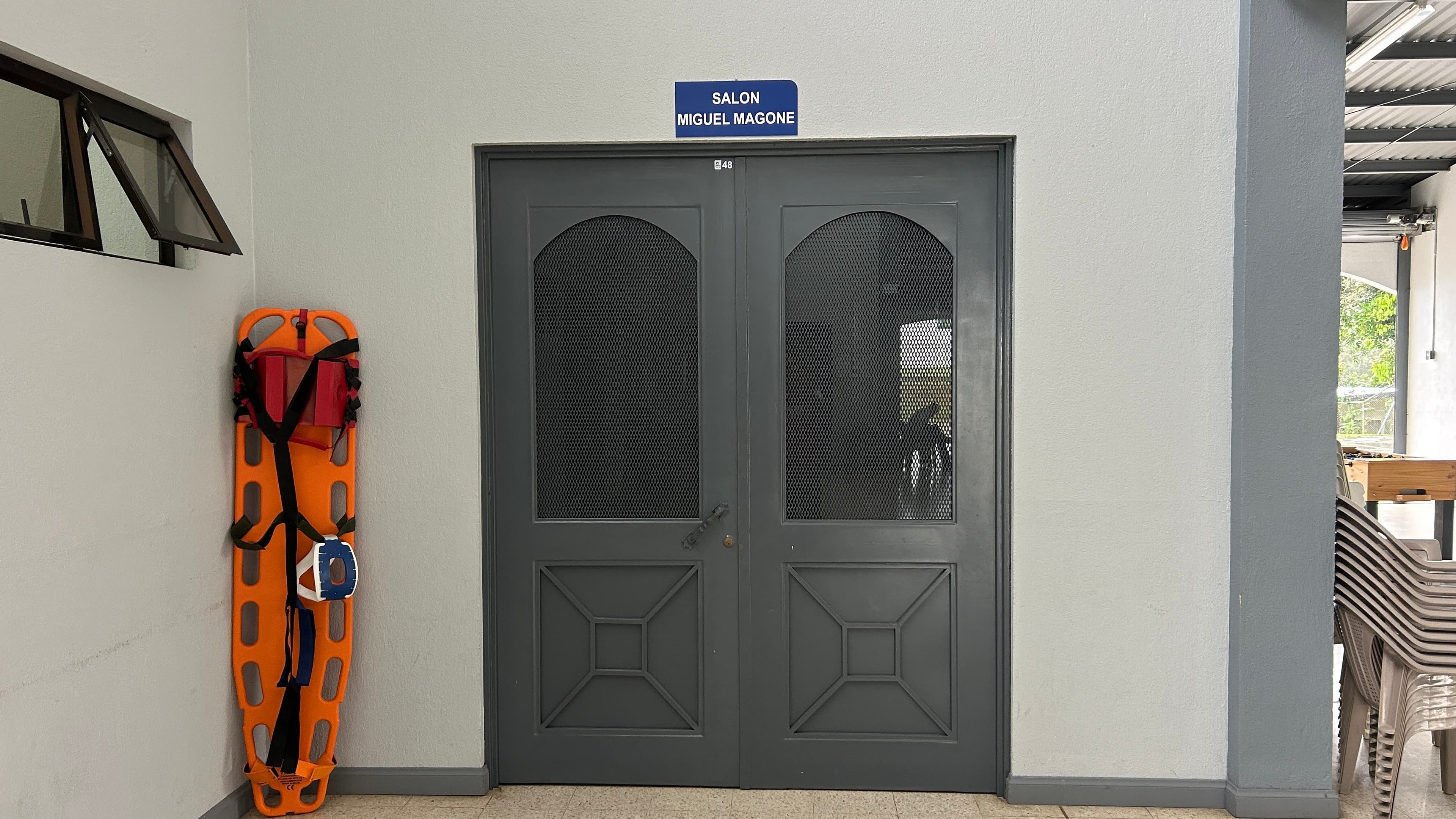 Entrada del Salón Miguel Magone del Centro Don Bosco Pérez Zeledón